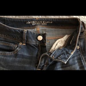 American Eagle kick boot jeans.